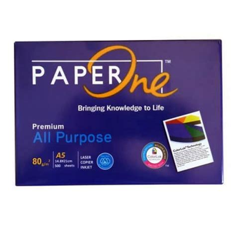 A4 80gsm Paperone Blue All Purpose 85gsm Digital Copy Paper 5 Reams