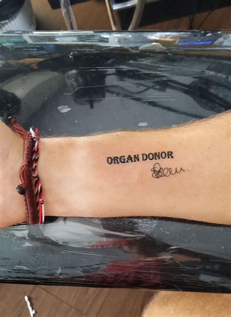 My Son Had This Done ️brilliant Idea For All Organ Donors Organ Donor