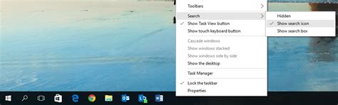 Windows 10 Hide The Cortana Search Box Taskbar Lucidica It