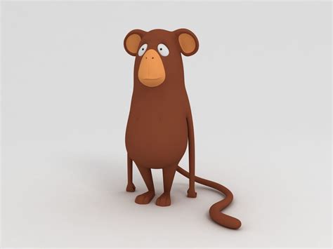 3d Monkey Cartoon Character Character Cgtrader