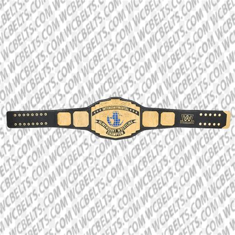 Wwe Black Intercontinental Championship Replica Title Belt Wc Belts
