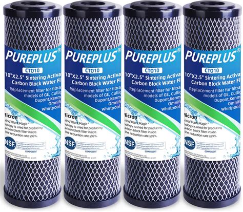 10 X 4 Inch Carbon Water Filter Cartridge 5 Micron 10 X 45 Whole