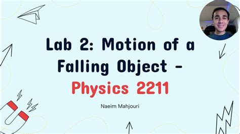 Phys 2211 Lab 2 Falling Object Youtube