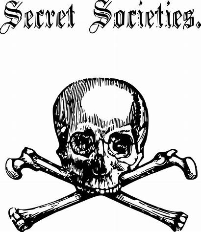Secret Societies Skull Bones Clipart Scary Vector