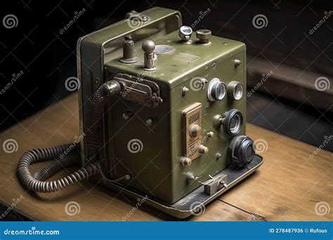Military Field Telephone Old Military Phone Stock Photo Image Of
