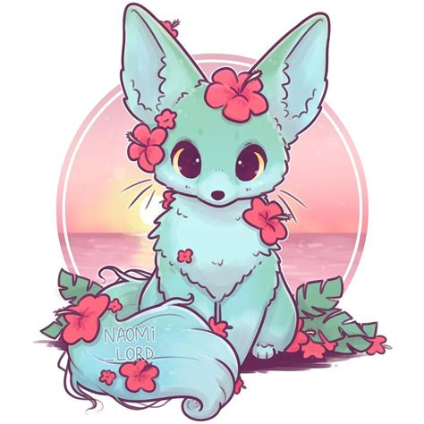 My Summer Fox Design As Part Of My Seasonal Fox Series Decided To Make Them Tropical Themed