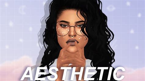 The Sims 4 Cas Aesthetic Full Cc List And Sim Download Youtube