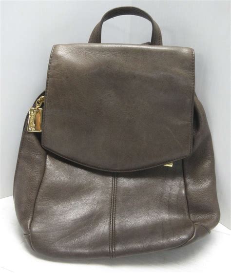 Albrecht Auctions Tignanello Thick And Soft Brown Leather Backpack
