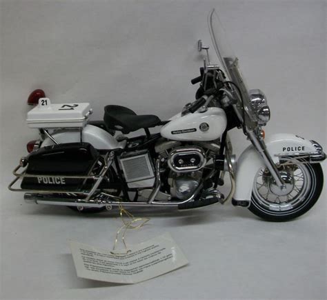 Franklin Mint Harley Davidson Police Motorcycle Landsborough Auctions