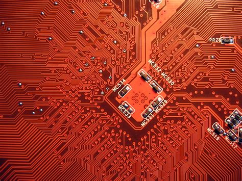 Hd Wallpaper Red Circuit Board Hardware Circuit Boards Pcb