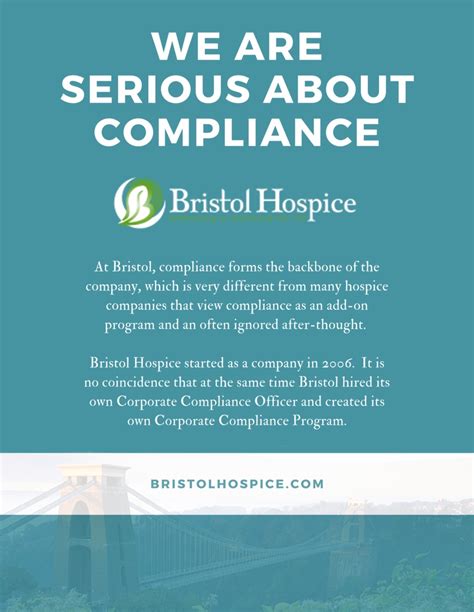 At Bristol Hospice We Are Serious About Compliance Bristol Hospice