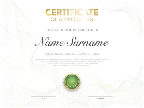 Free Vector Professional Certificate Template Vector Business Course