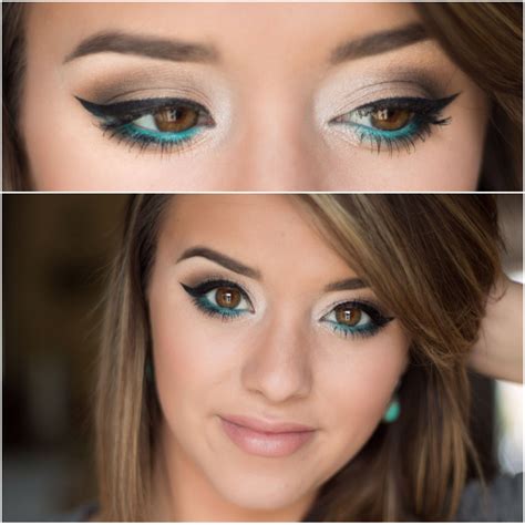 Smokey Neutral Eye With Pop Of Teal Idea Gallery Makeup Geek Teal