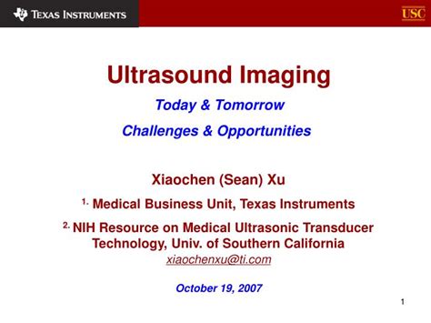 Ppt Ultrasound Imaging Powerpoint Presentation Free Download Id