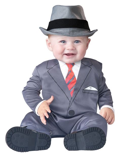 Details About Baby Business Mobster Infant Gangster Baby Boy Costume S