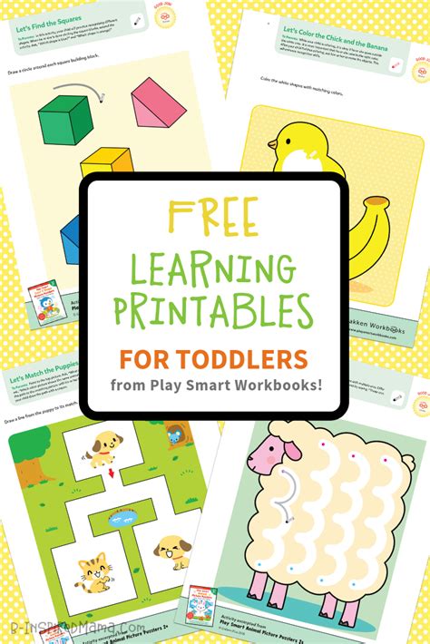 Colorful And Fun Free Printables For Toddlers To Learn From
