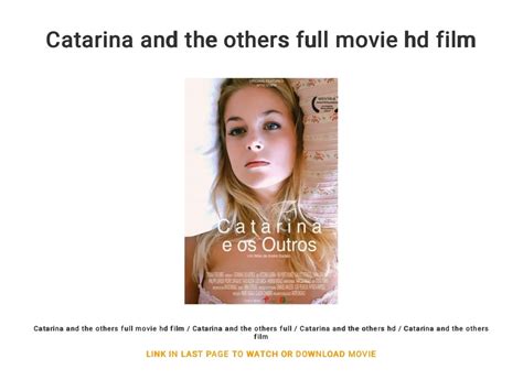 Catarina And The Others Full Movie Hd Film