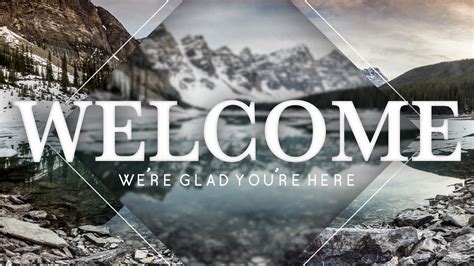 Winter Welcome To Church Powerpoint Backgrounds