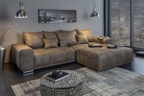 Verkaufe nagelneuen sofabezug in grau leider zu groß bestellt und eine rückgabe ist. riess-ambiente Big-Sofa »ELEGANCIA 280cm taupe«, 1 Teile ...