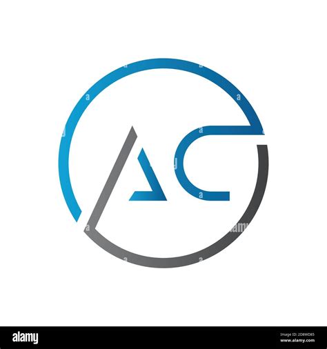 Initial Ac Letter Logo Design Vector Template Creative Letter Ac Logo