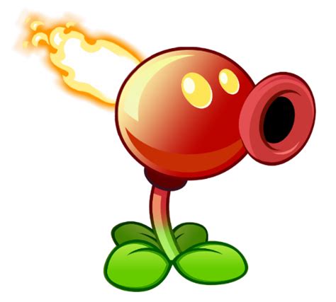 Fajarv Plants Vs Zombies Fire Peashooter Coloring Pages