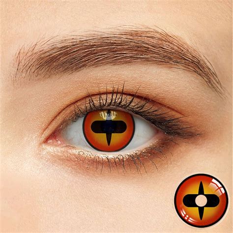 Naruto Sagenine Tail Mode Sharingan Eye Contacts