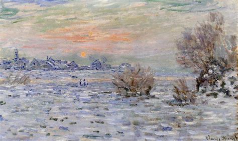 Winter On The Seine Lavacourt 1879 1880 Claude Monet