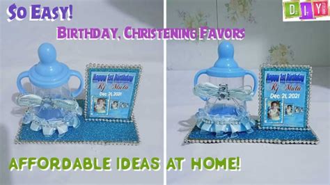 Diy Quick And Easy Birthday Christening Souvenir For Baby Boy