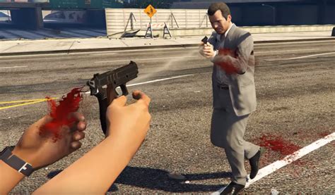 Gta 5 Mod Lets You Shoot Guns Out Of Peoples Hands Pc Gamer