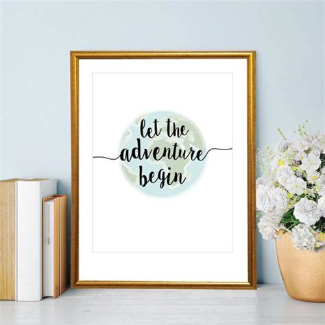 Let The Adventure Begin Print By Merrilypaper On Etsy And So The