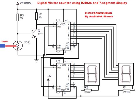 But maybe that was a dream image left over from his childhood. Digital visitor counter circuit using IC 4026 & display