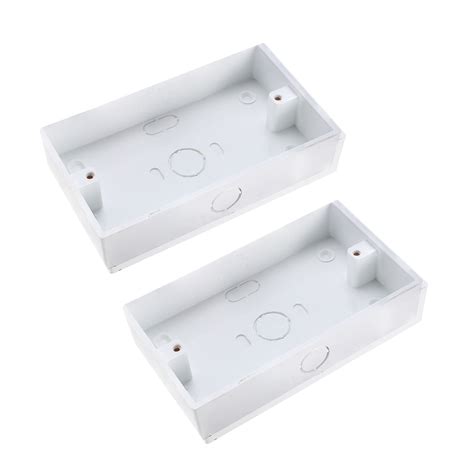Wall Switch Box Outlet Surface Mount Cassette Single Gang 146mm 2pcs