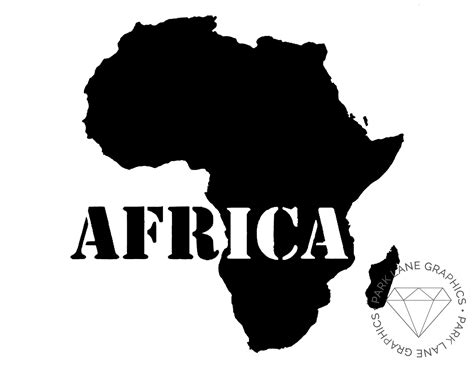 Africa Vinyl Sticker Decal Landmarks Countries Map Laptop Etsy