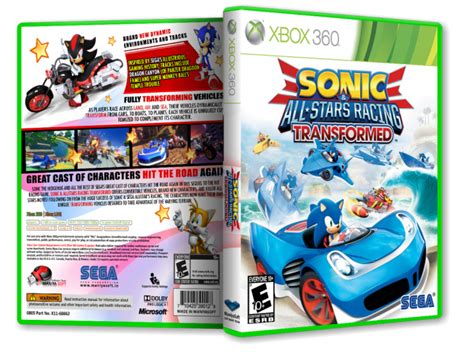 Sonic And All Stars Racing Transformed Xbox 360 Box Art Cover By Payam