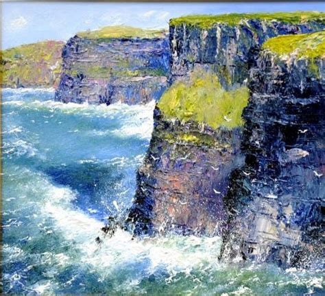 Cliffs Of Moher Mark Eldred Seashore Paintings Landscape Paintings