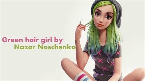 Green Hair Girl Youtube