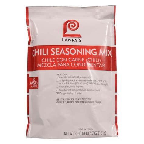 Lawrys Chili Seasoning Mix 57 Oz Package