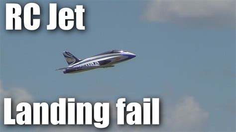 Jet Turbine Powered Rc Plane Crashes On Landing Youtube