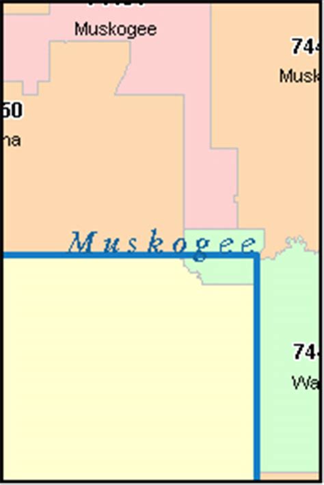 100% of fortune 500 companies as clients. MUSKOGEE County, Oklahoma Digital ZIP Code Map