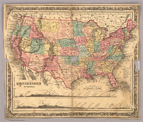 Index Map United States Of America David Rumsey Historical Map
