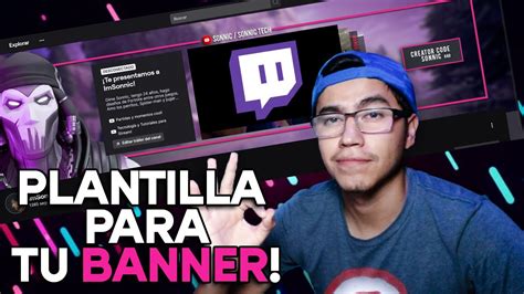 Como Hacer Banner Para Twitch Con Medidas Perfectas Plantilla Descarga Youtube