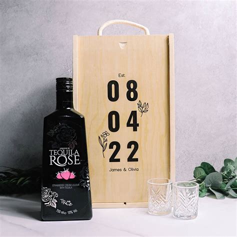 Tequila Rose Liqueur Personalised Anniversary T Set By Spiritsmith