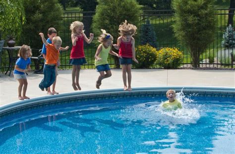 Kids Jumping Into Pool Randr Pools