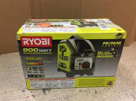 Ryobi Ryi911lp 900 Starting Watt Propane Powered Inverter Generator No