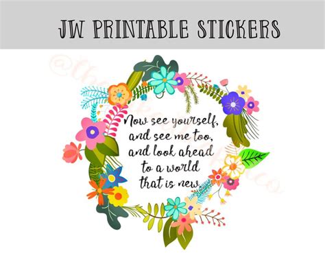 Jw Stickers Bible Verse Stickers Jw Planner Stickers Jw Etsy In 2020