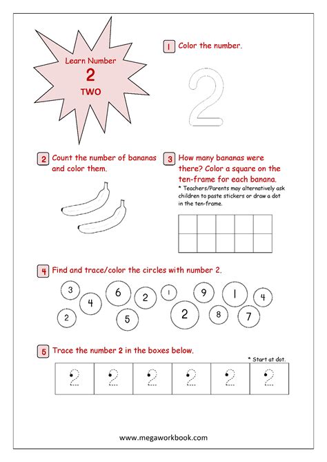 Free Printable Number Recognition (1 to 10) Activity Sheets, Number