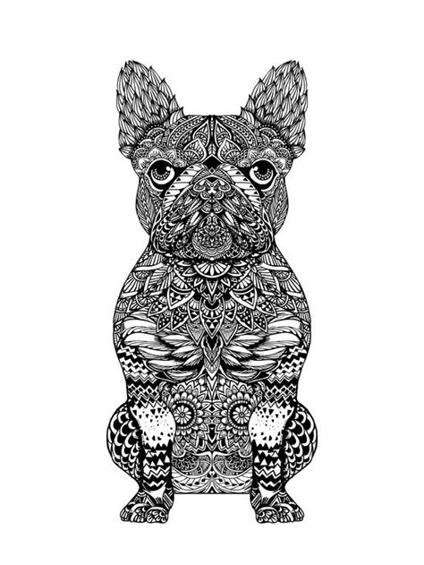 Pictures of american bulldog coloring pages and many more. Mandala Frenchie Art Print | Printing