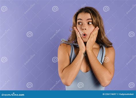 Young Shocked Woman Expressing Surprise At Camera Stock Image Image