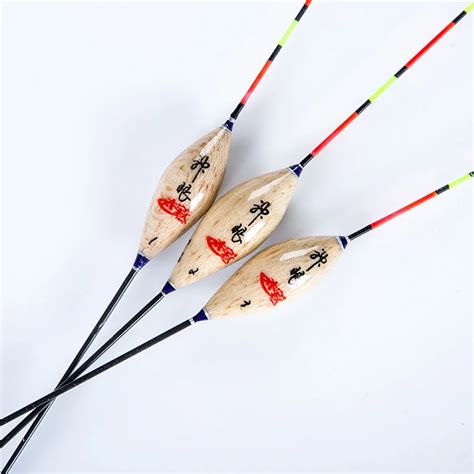 4 Color 3pcs Protective Package Super Toughness Fish Float Wood Fishing