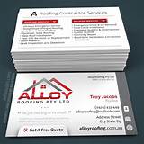 Metal Roofing Business Cards Pictures